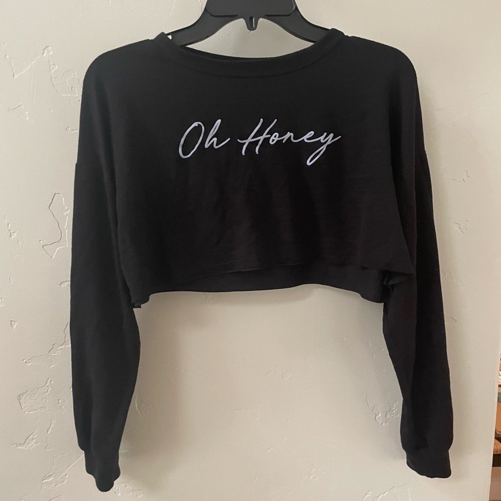 Milk Tee Cropped “Oh Honey” Top S/M